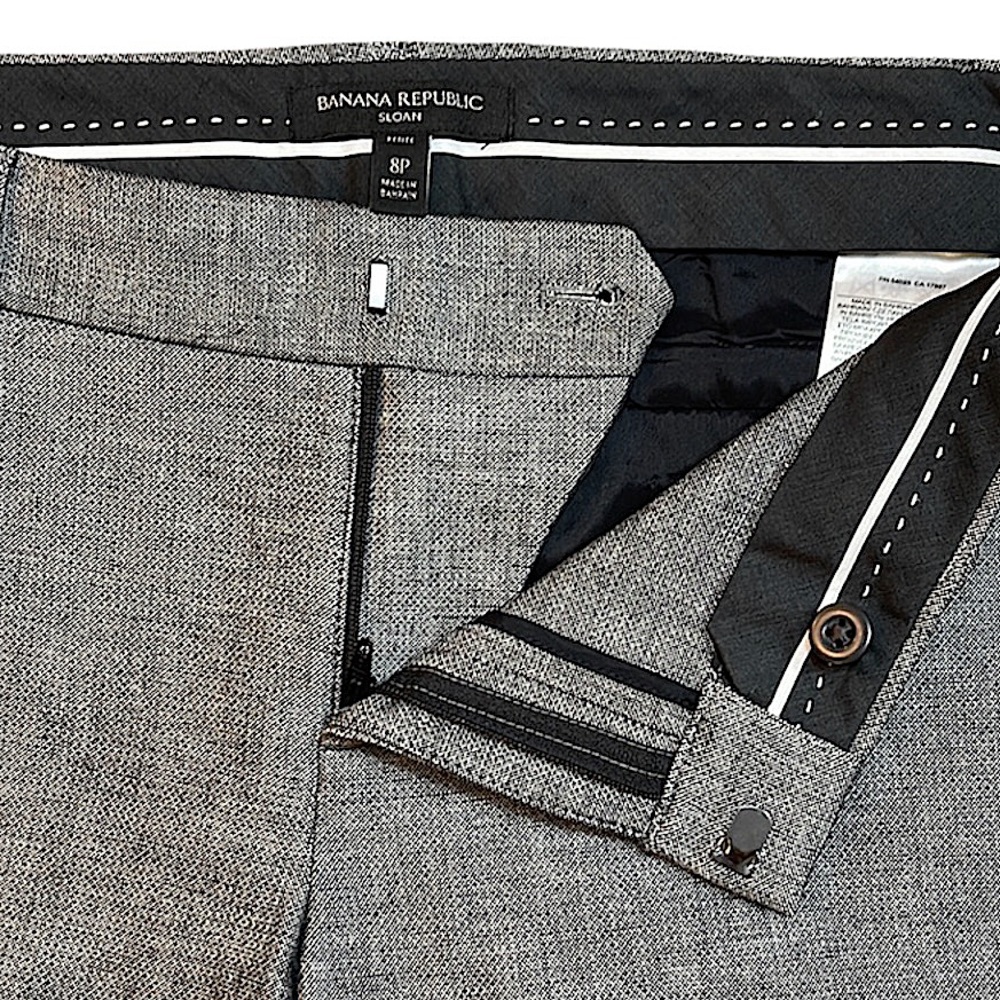 Banana Republic Sloan Gray Trousers 8P - Picture 7 of 10